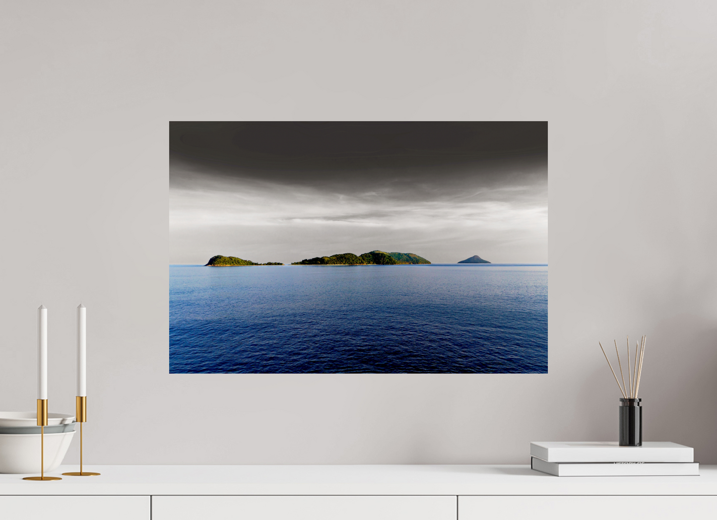 60 x 40 cm, Fine Art Print auf Alu-Dibond ohne Aufhang As Ilhas - São Sebastião - SP