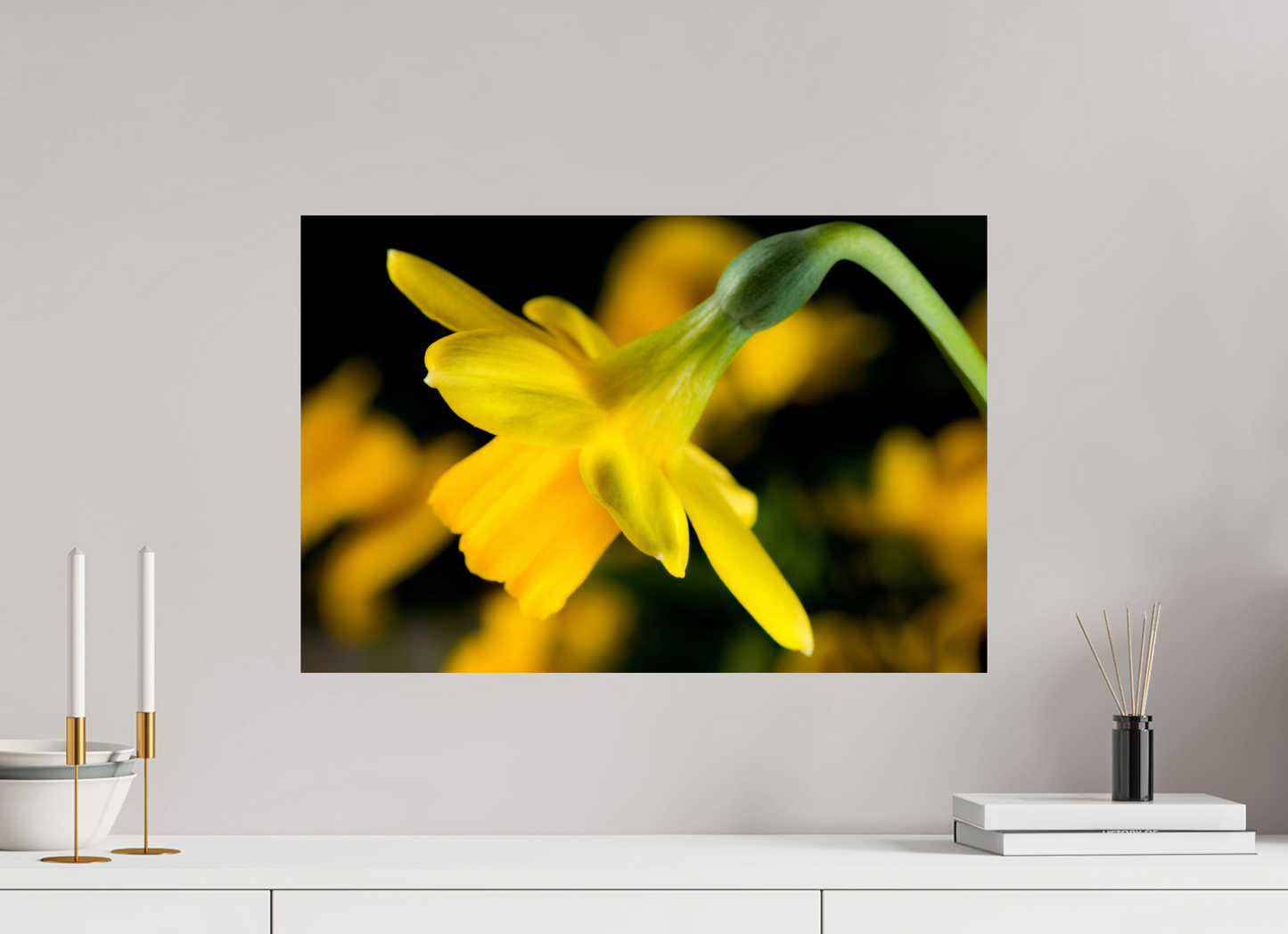 60 x 40 cm, ChromaLuxe HD Metal Print Narzisse_02