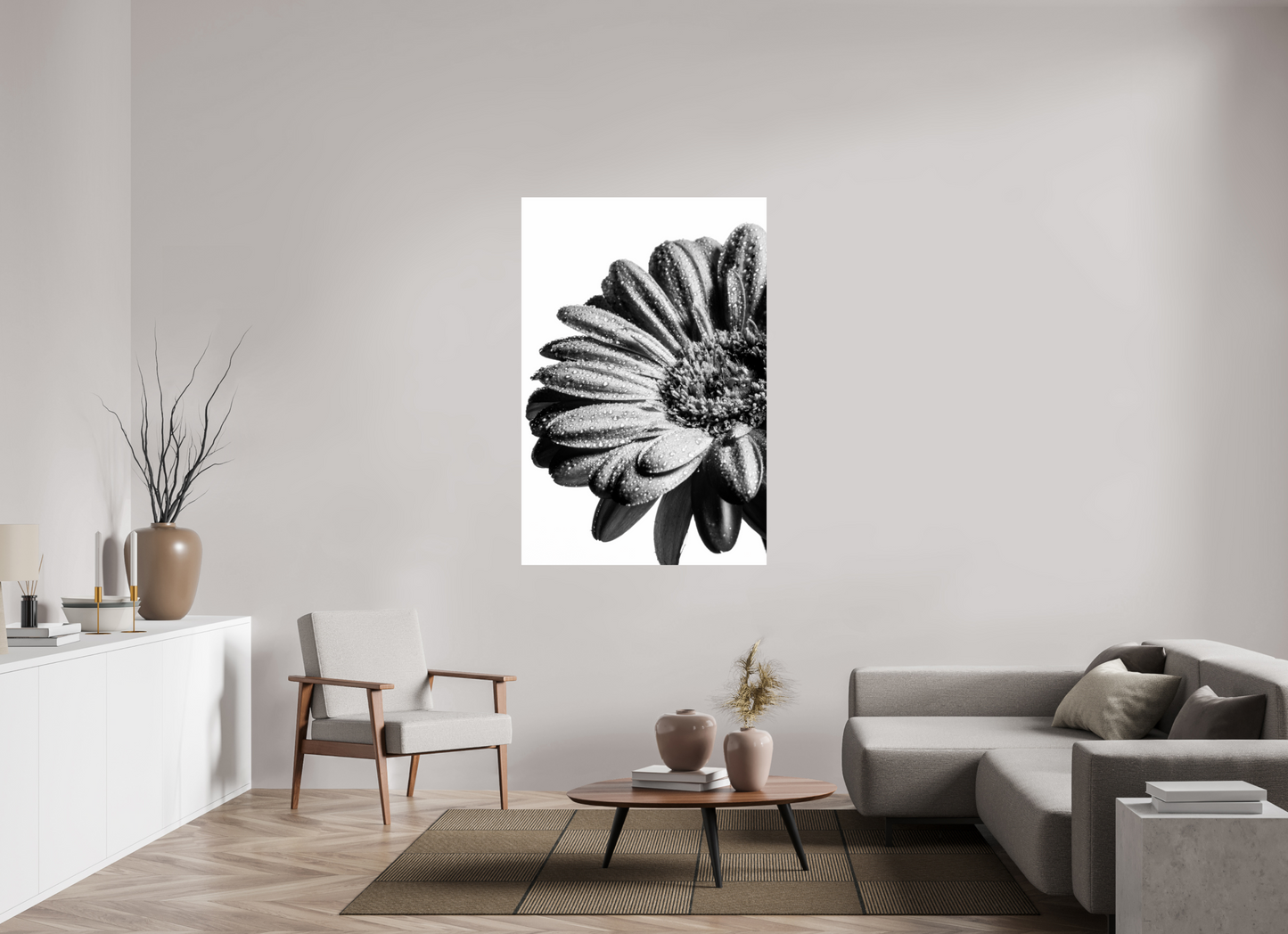 100 x 150 cm, Fine Art Print Baryta auf Alu-Dibond Gerbera_06