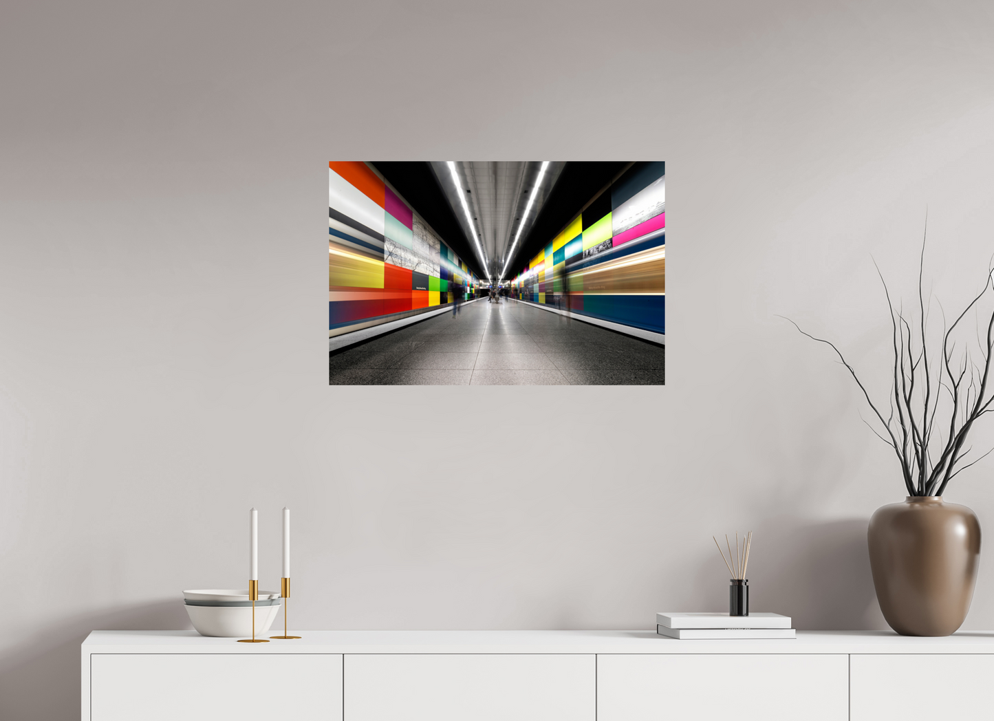 75 x 50 cm, Fine Art Print Metallic Edition Georg-Brauchle-Ring - München