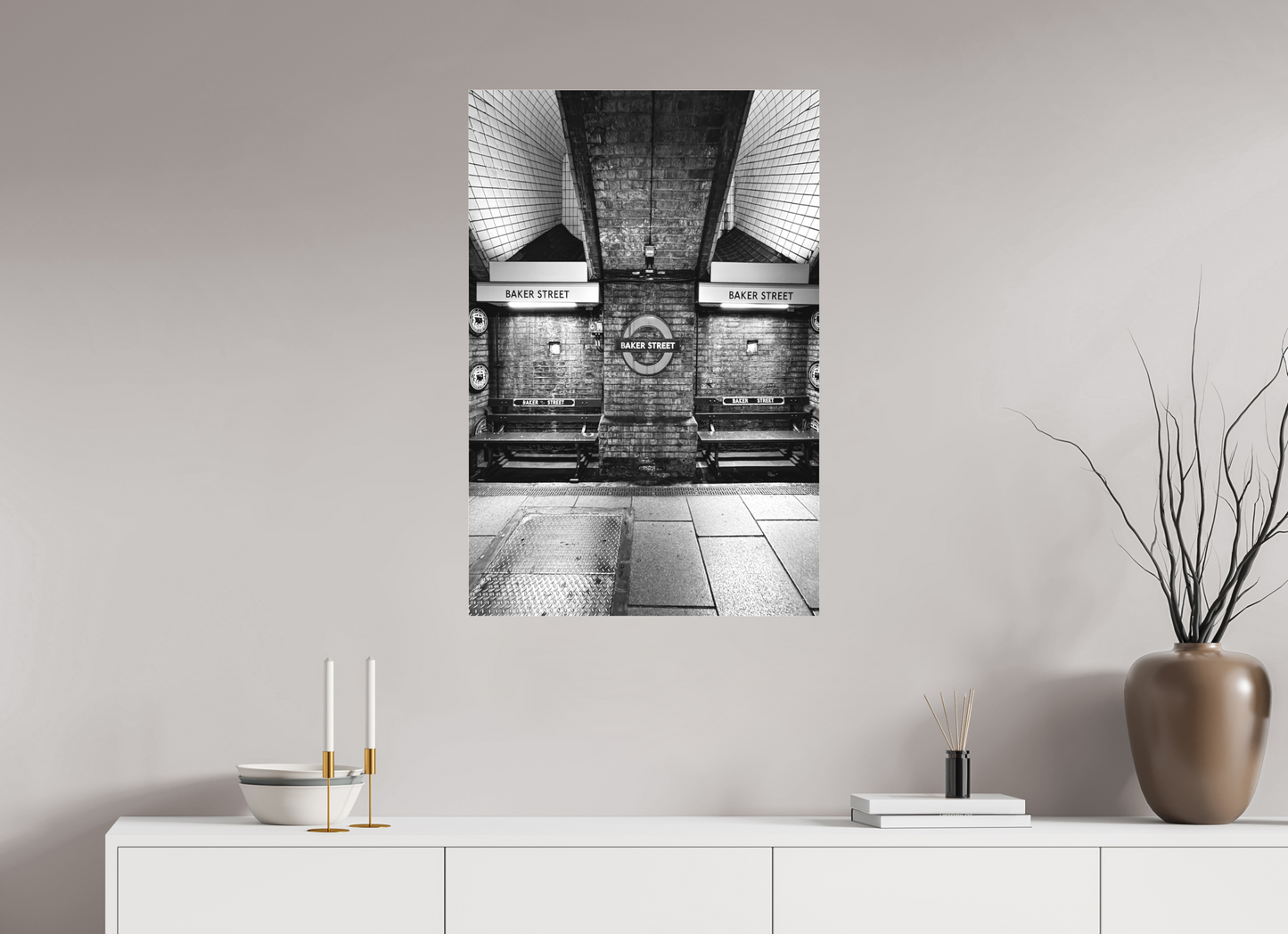 60 x 90 cm, Fine Art Acrylglas Matt Baker-Street #5 London