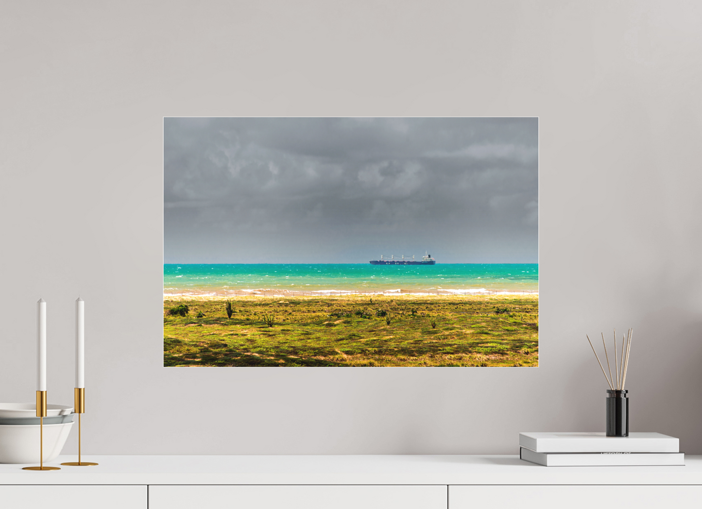 60 x 40 cm, Fine Art Acrylglas Matt Barra dos Coqueiros - SE