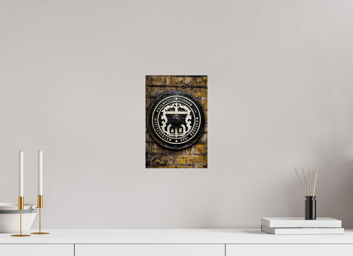 20 x 30 cm, Fine Art Print Metallic Edition Station Baker-Street #4 London