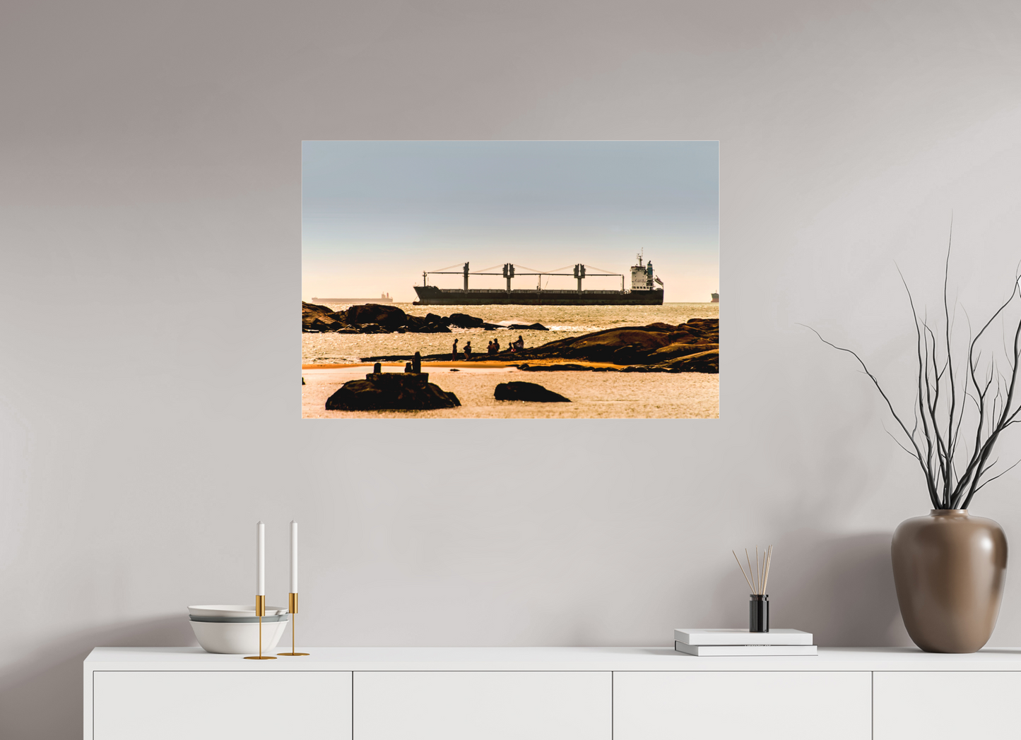 90 x 60 cm, Fine Art Acrylglas Matt Praia da Costa - Vila Velha - ES