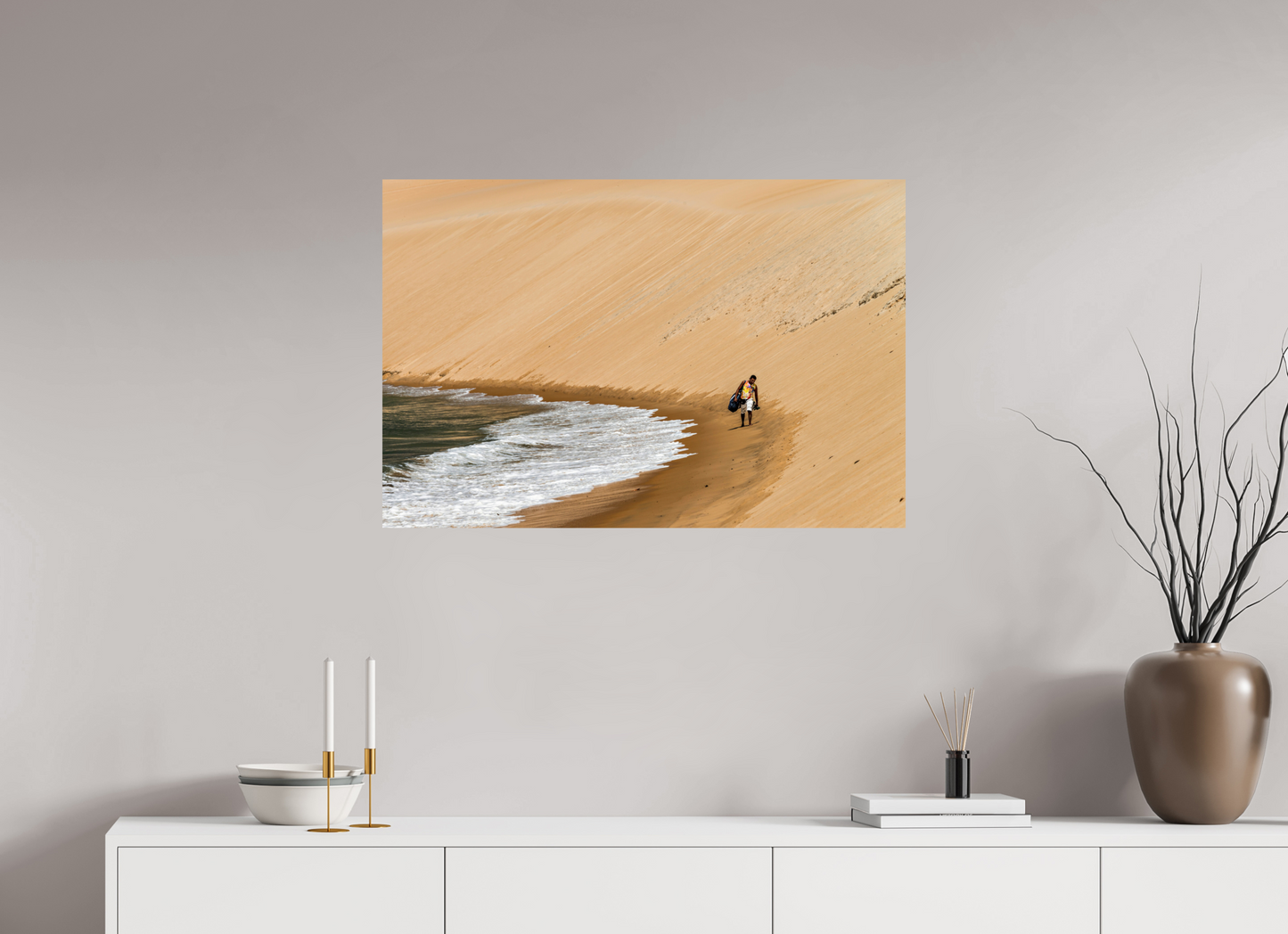 90 x 60 cm, Fine Art Print auf Alu-Dibond ohne Aufhang Genipabu - Extremoz - RN #3