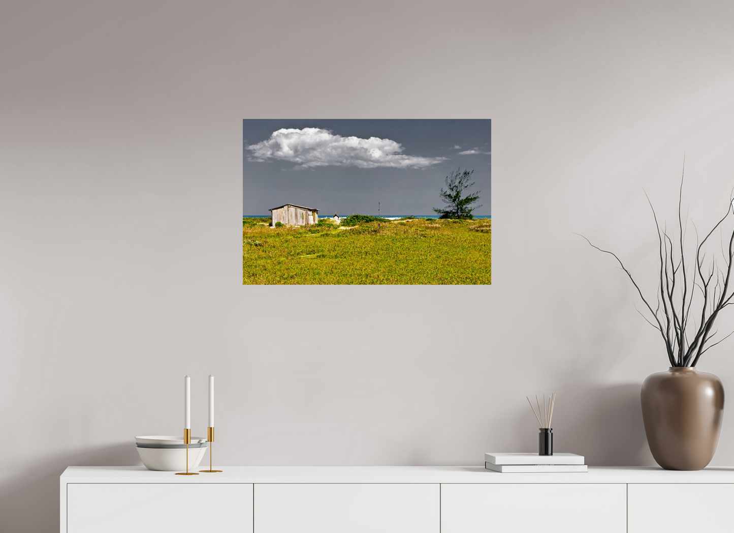 75 x 50 cm, Fine Art Print auf Alu-Dibond ohne Aufhang Enseada Da Baleia - Ilha do Cardoso - SP