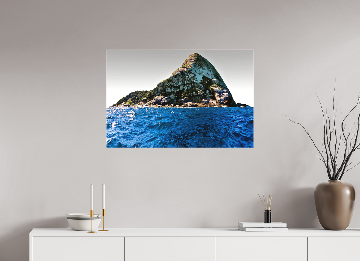 90 x 60 cm, Fine Art Acrylglas Matt Ilha Queimada Grande - Peruíbe - SP