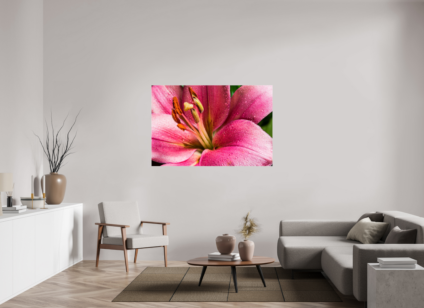 150 x 100 cm, Glänzender Foto-Abzug Acrylglas Lilie_02