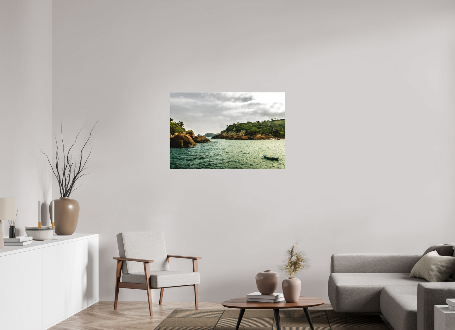 105 x 70 cm, Fine Art Acrylglas Matt Ilha Vitória - Ilhabela - SP