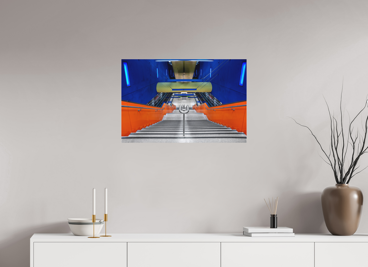 75 x 50 cm, Fine Art Acrylglas Matt Olympia Einkaufszentrum #1 München