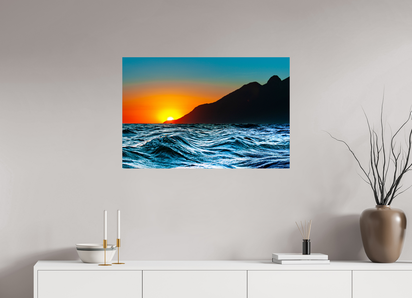 90 x 60 cm, Fine Art Print auf Alu-Dibond ohne Aufhang Ponta do Boi - Ilhabela
