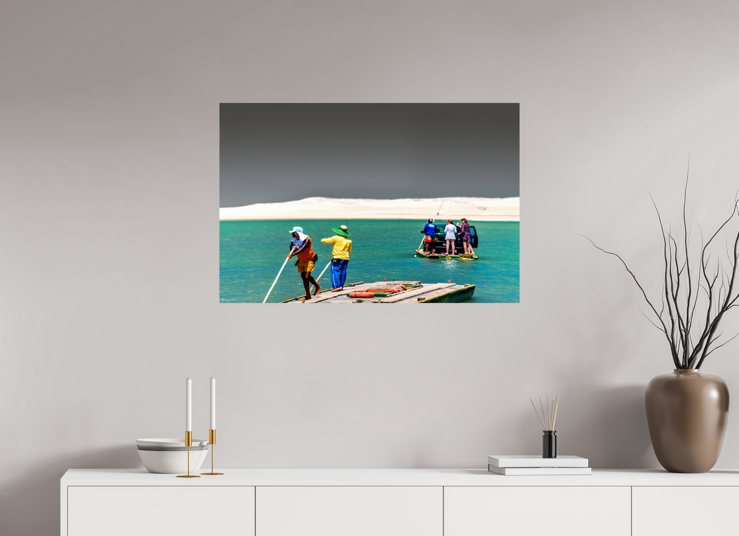 90 x 60 cm, Fine Art Print auf Alu-Dibond ohne Aufhang Genipabu - Extremoz - RN #2