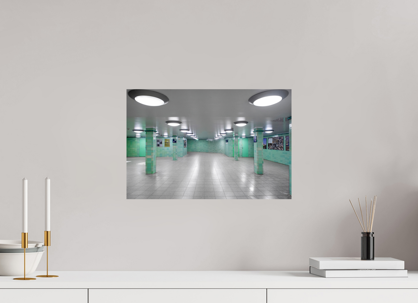 45 x 30 cm, Fine Art Print Metallic Edition Berlin Alexanderplatz