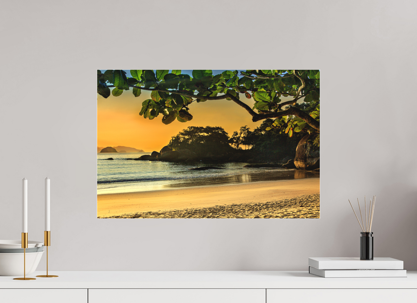 60 x 40 cm, Fine Art Acrylglas Matt Praia do Félix - SP