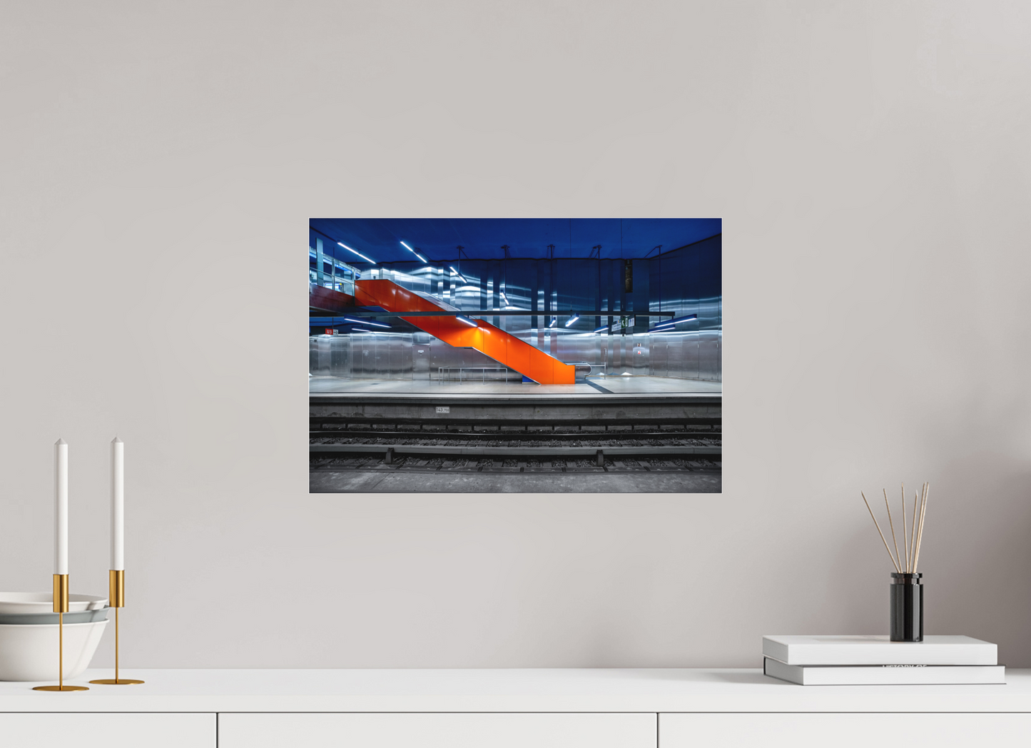 45 x 30 cm, Fine Art Acrylglas Matt Olympia-Einkaufszentrum #2 München