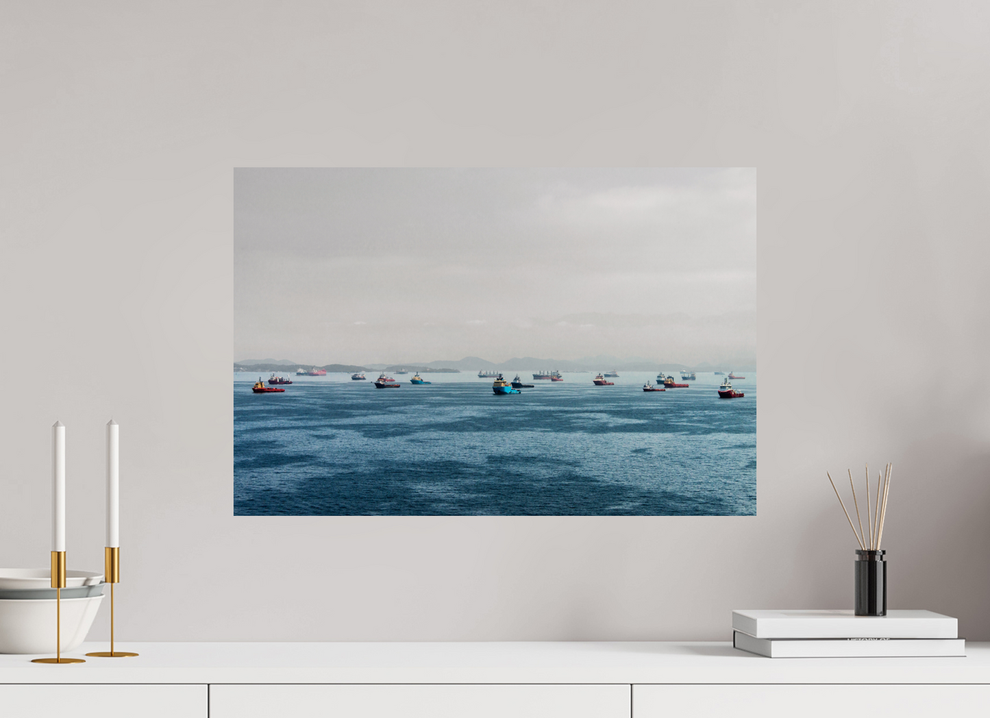 60 x 40 cm, Fine Art Print auf Alu-Dibond ohne Aufhang Ponte Rio NIterói - Niterói - RJ