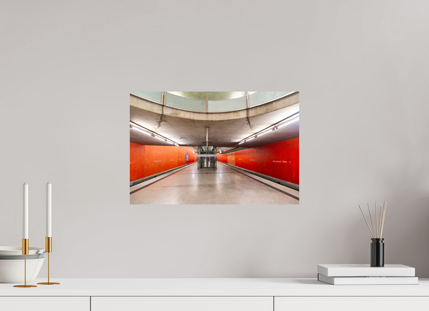 45 x 30 cm, Fine Art Print Metallic Edition Messestadt-West #4 München