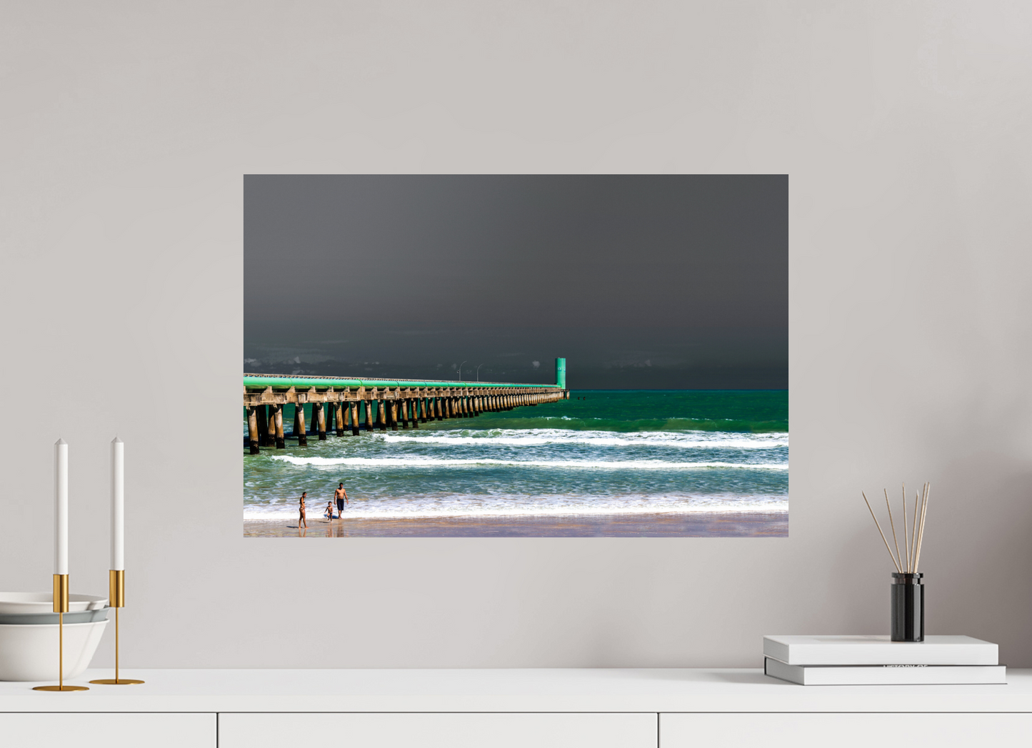 60 x 40 cm, Fine Art Print auf Alu-Dibond ohne Aufhang Praia do Sobral - Maceió - AL