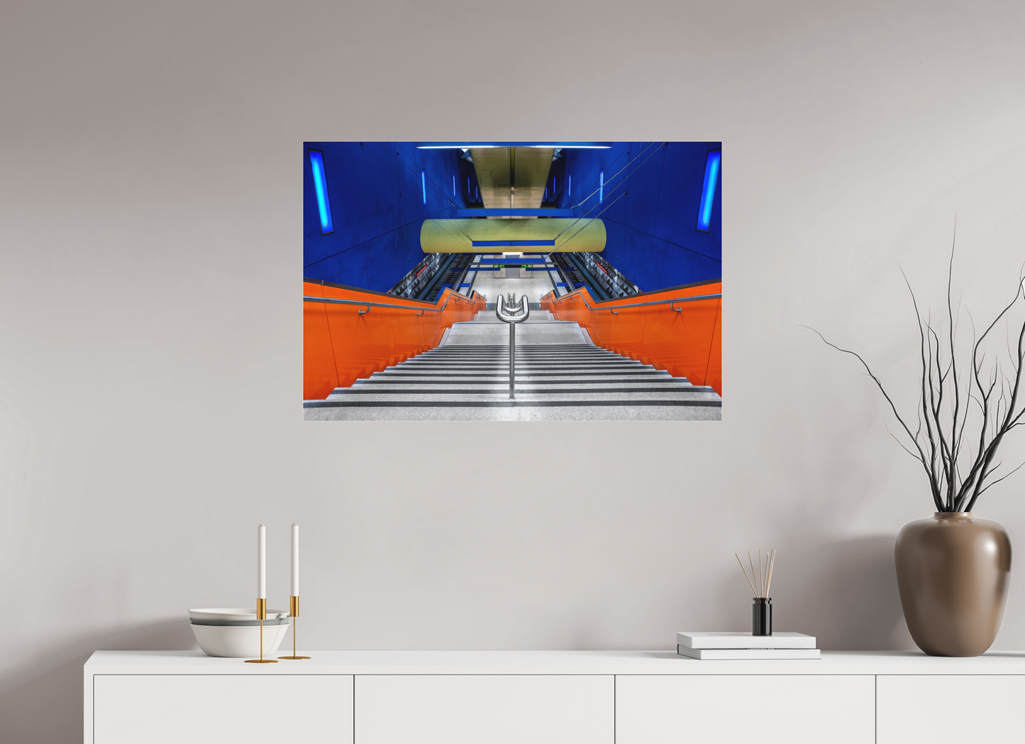 90 x 60 cm, Fine Art Acrylglas Matt Olympia Einkaufszentrum #1 München