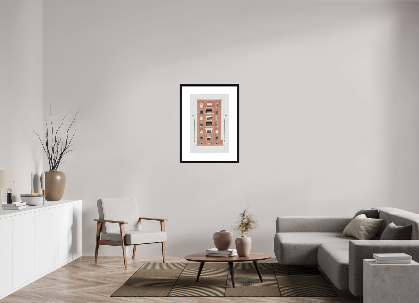 50 x 75 cm, Le Havre _ Framed _Passepartout_Photo Silk Baryta Hahnemuehle Two_Lights