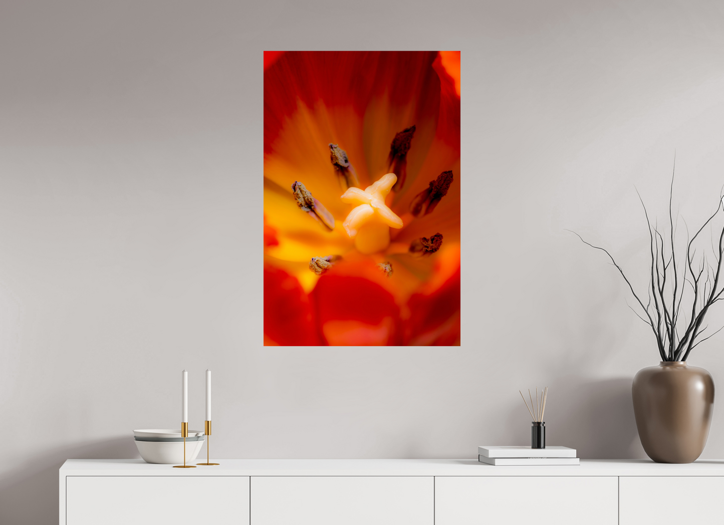 60 x 90 cm, ChromaLuxe HD Metal Print Tulpe-03