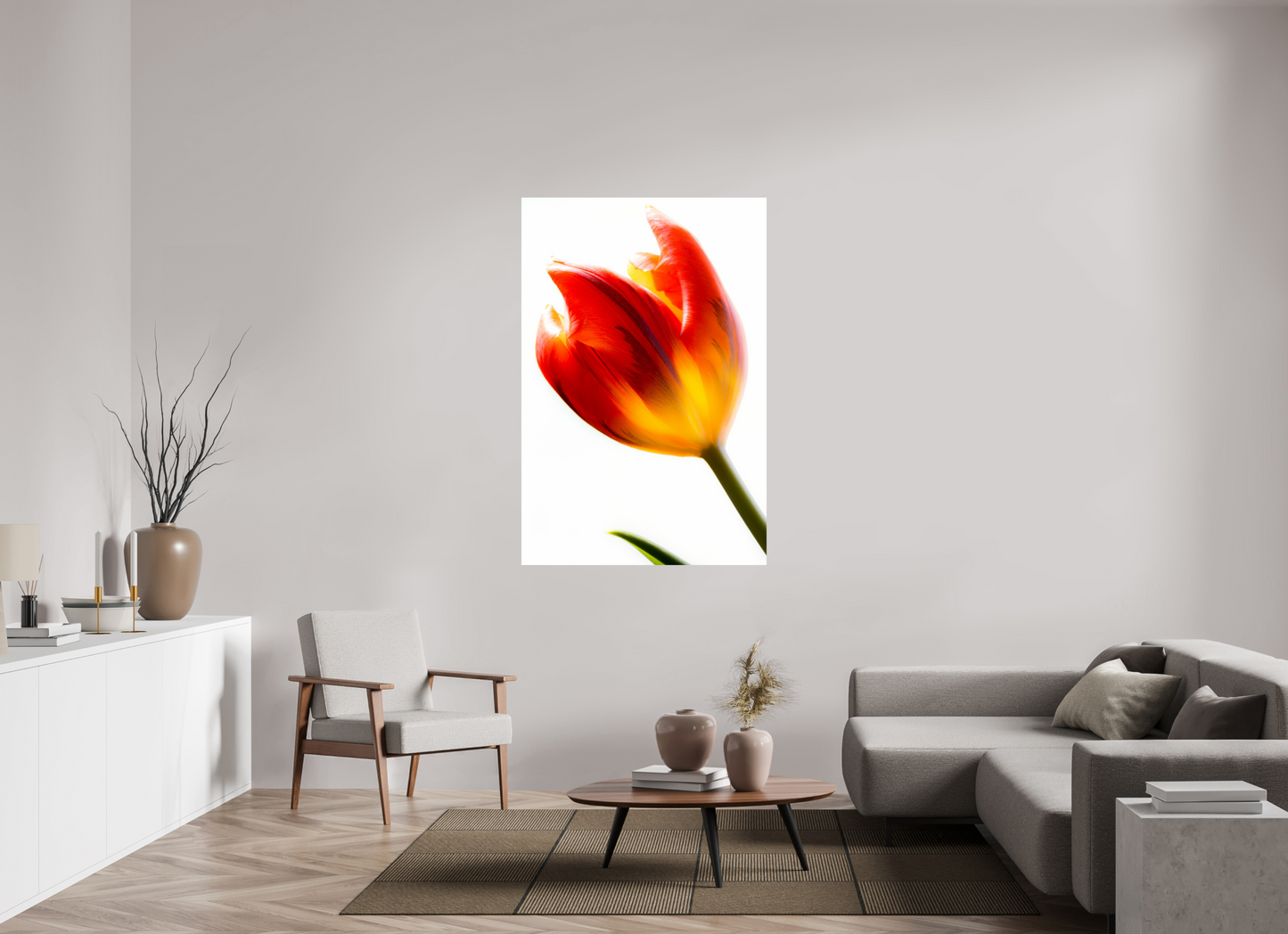 100 x 150 cm, ChromaLuxe HD Metal Print Tulpe-04