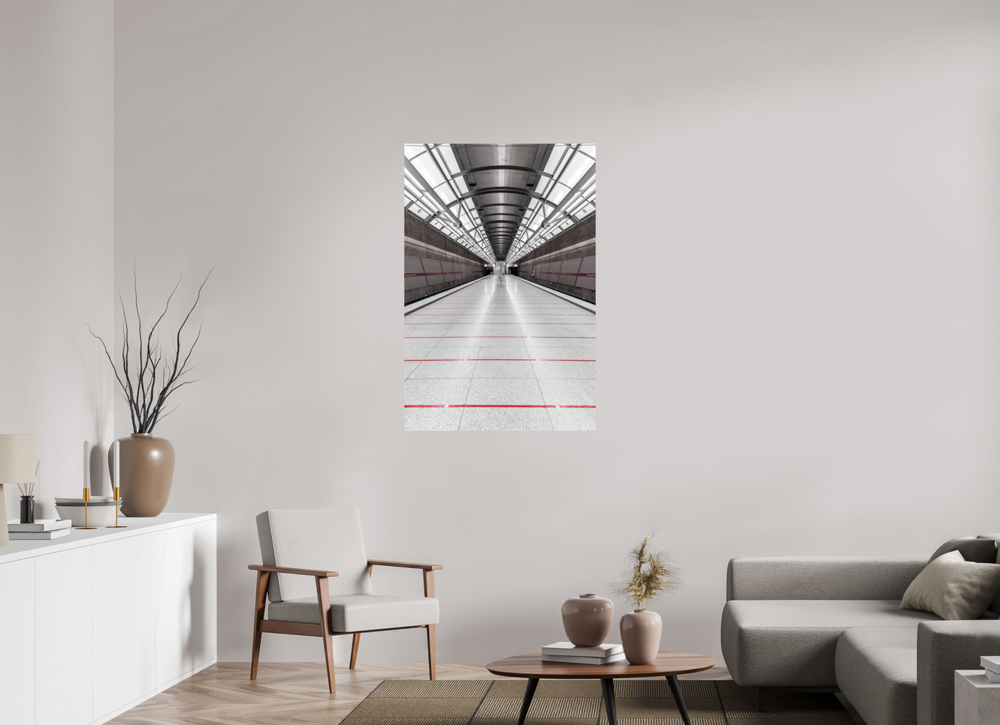 80 x 120 cm, Fine Art Print Metallic Edition Messestadt-Ost #4 München