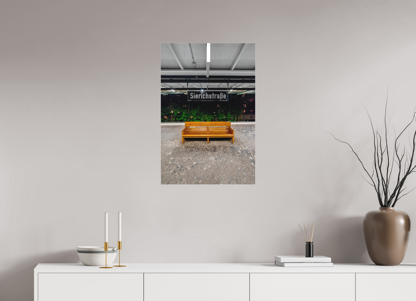 50 x 75 cm, Fine Art Acrylglas Matt Sierichstrasse #2 Hamburg