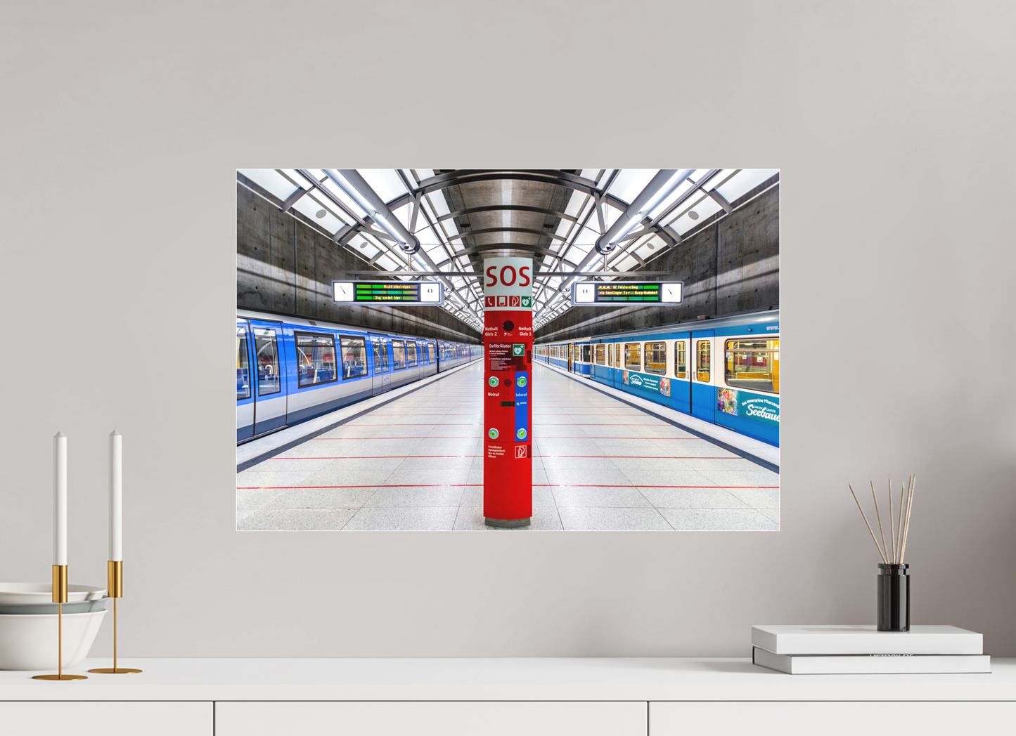 60 x 40 cm, Fine Art Acrylglas Matt Messestadt Ost #1 München