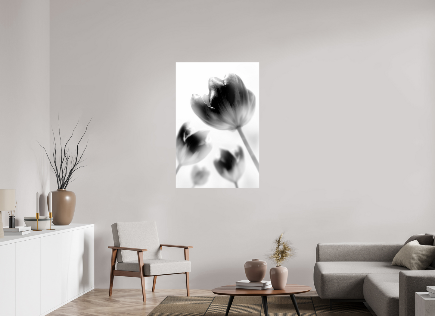80 x 120 cm, ChromaLuxe HD Metal Print Tulpe-01