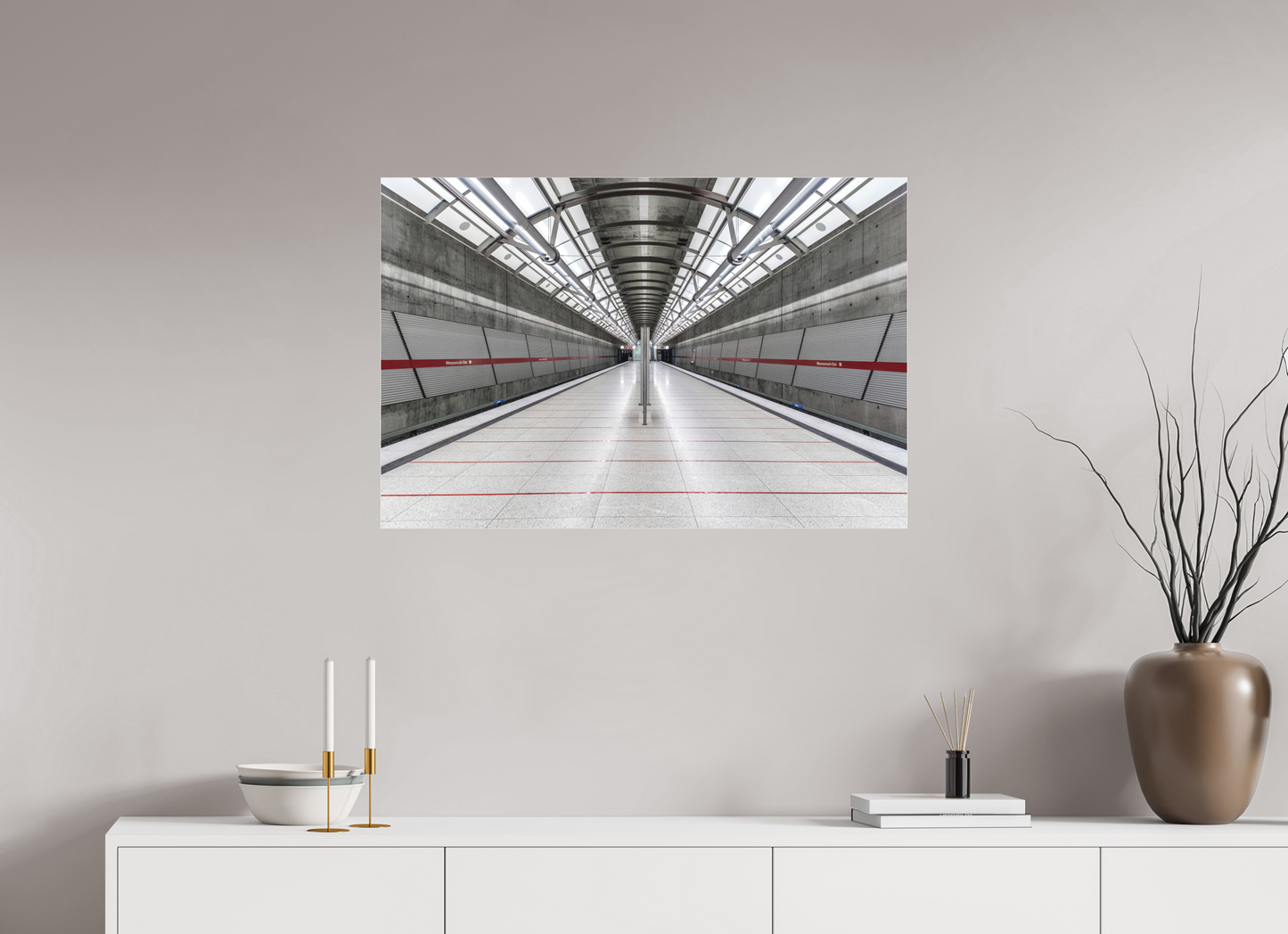 90 x 60 cm, Fine Art Acrylglas Matt Messestadt-Ost #3 München