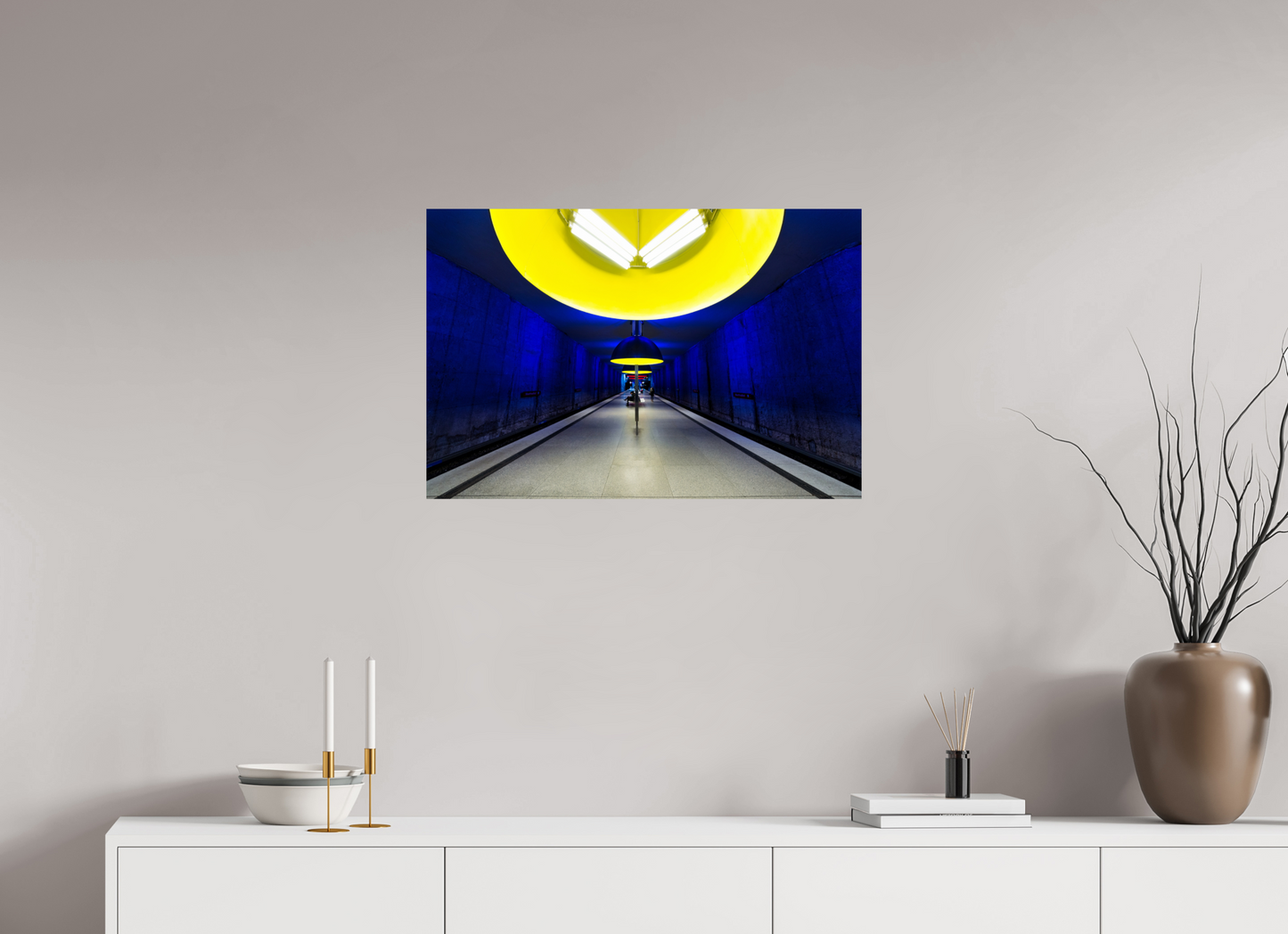 75 x 50 cm, Fine Art Print Metallic Edition West Friedhof #6 München