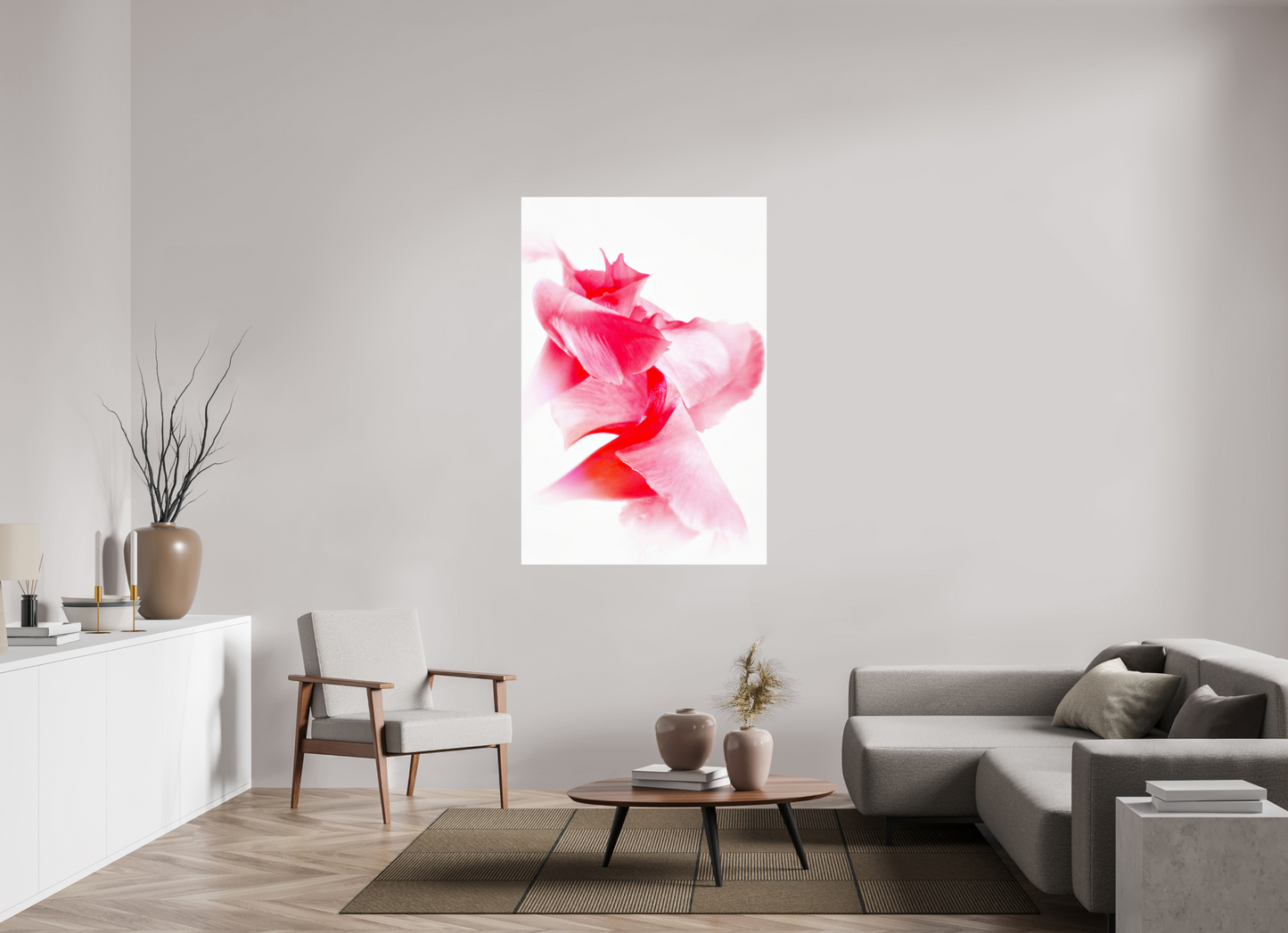 100 x 150 cm, Glänzender Foto-Abzug Acrylglas Rose_11