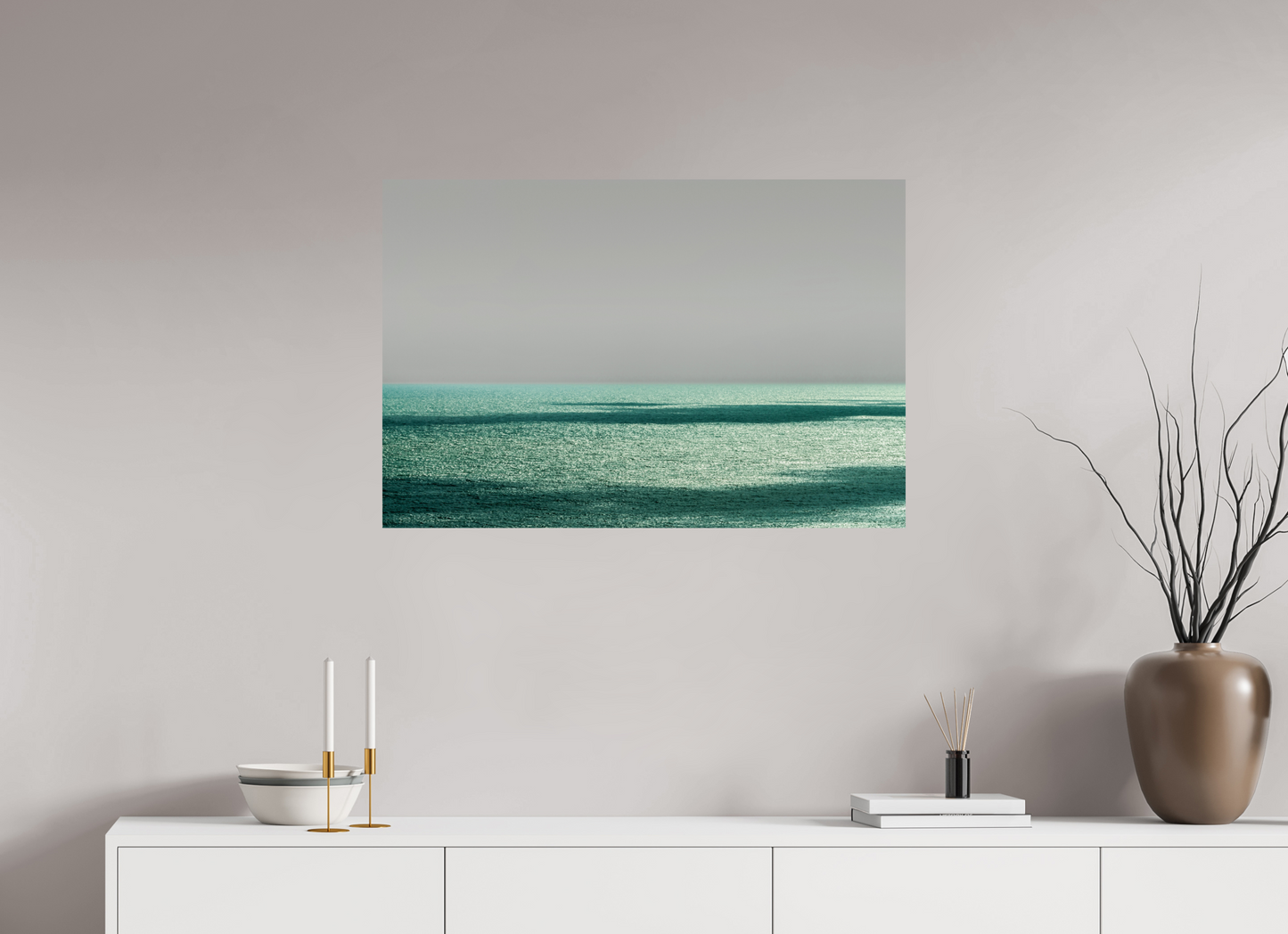 90 x 60 cm, Fine Art Print auf Alu-Dibond ohne Aufhang Book Cover Brazil Waterline -RN