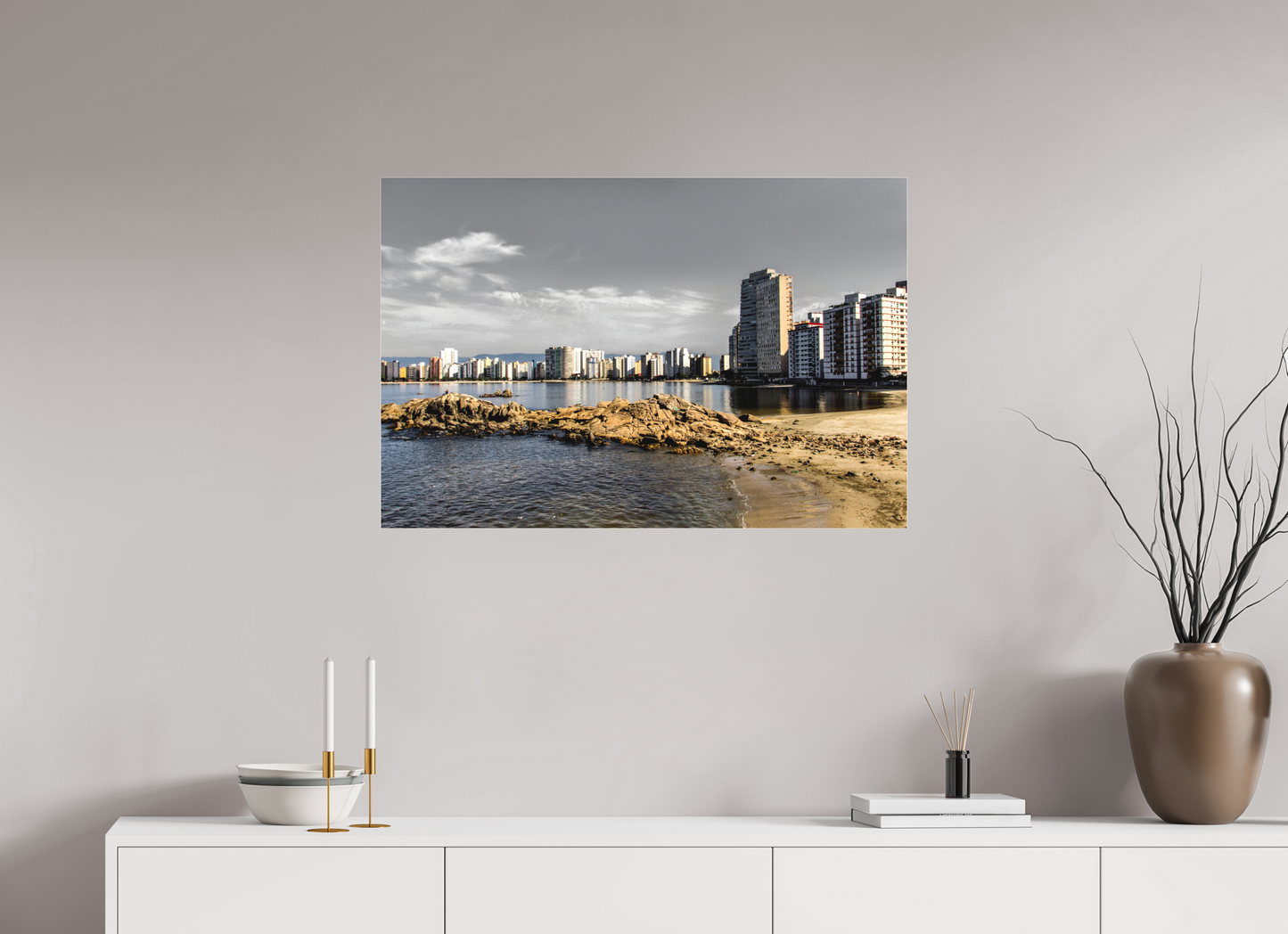 90 x 60 cm, Fine Art Acrylglas Matt #13 - Santos - SP