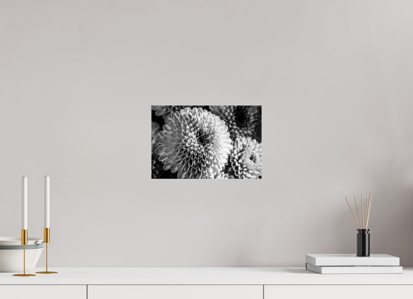 30 x 20 cm, Glänzender Foto-Abzug Acrylglas Chrysanthemen-02
