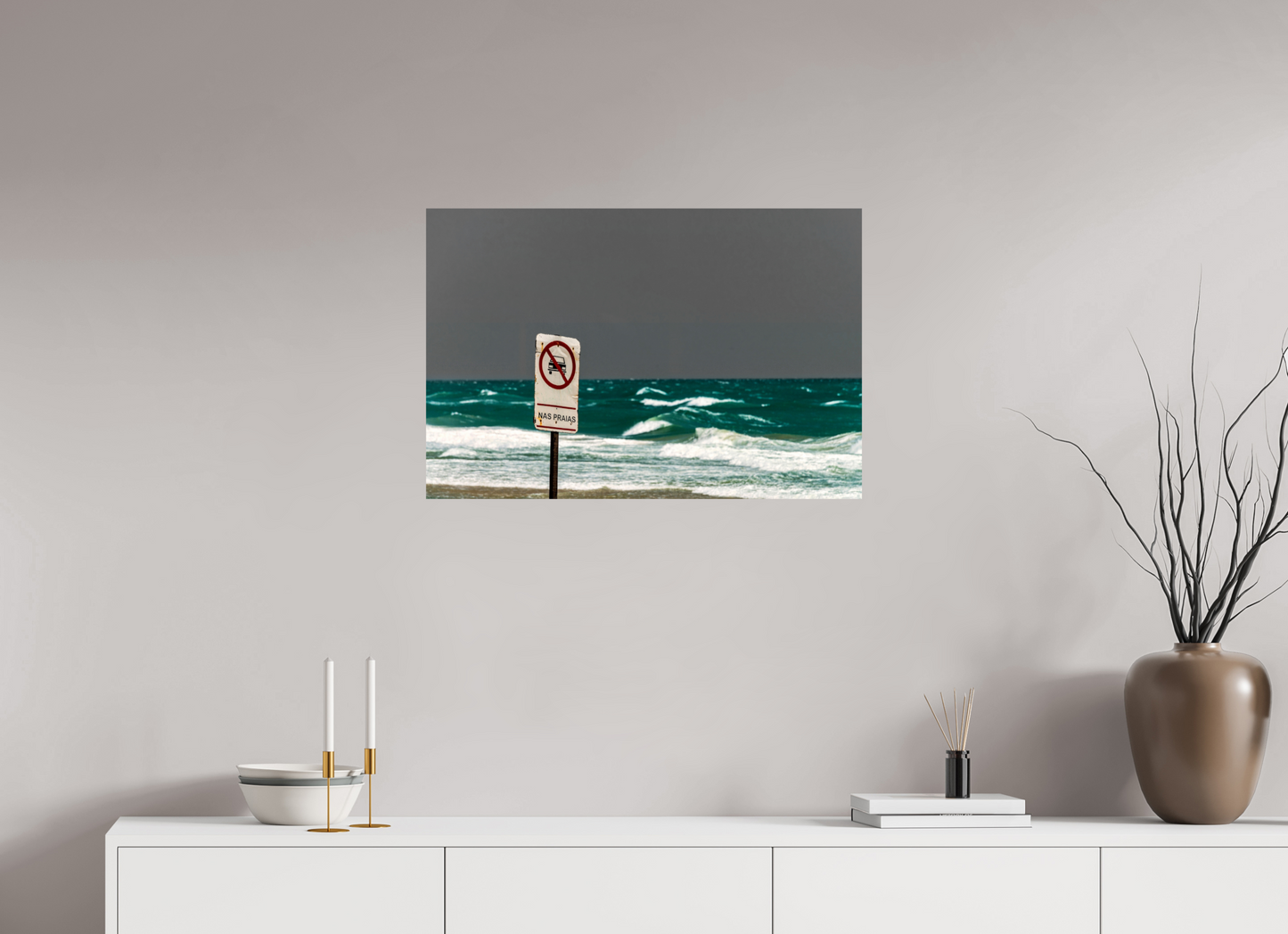 75 x 50 cm, Fine Art Print auf Alu-Dibond ohne Aufhang Prainha - Aquiraz - CE