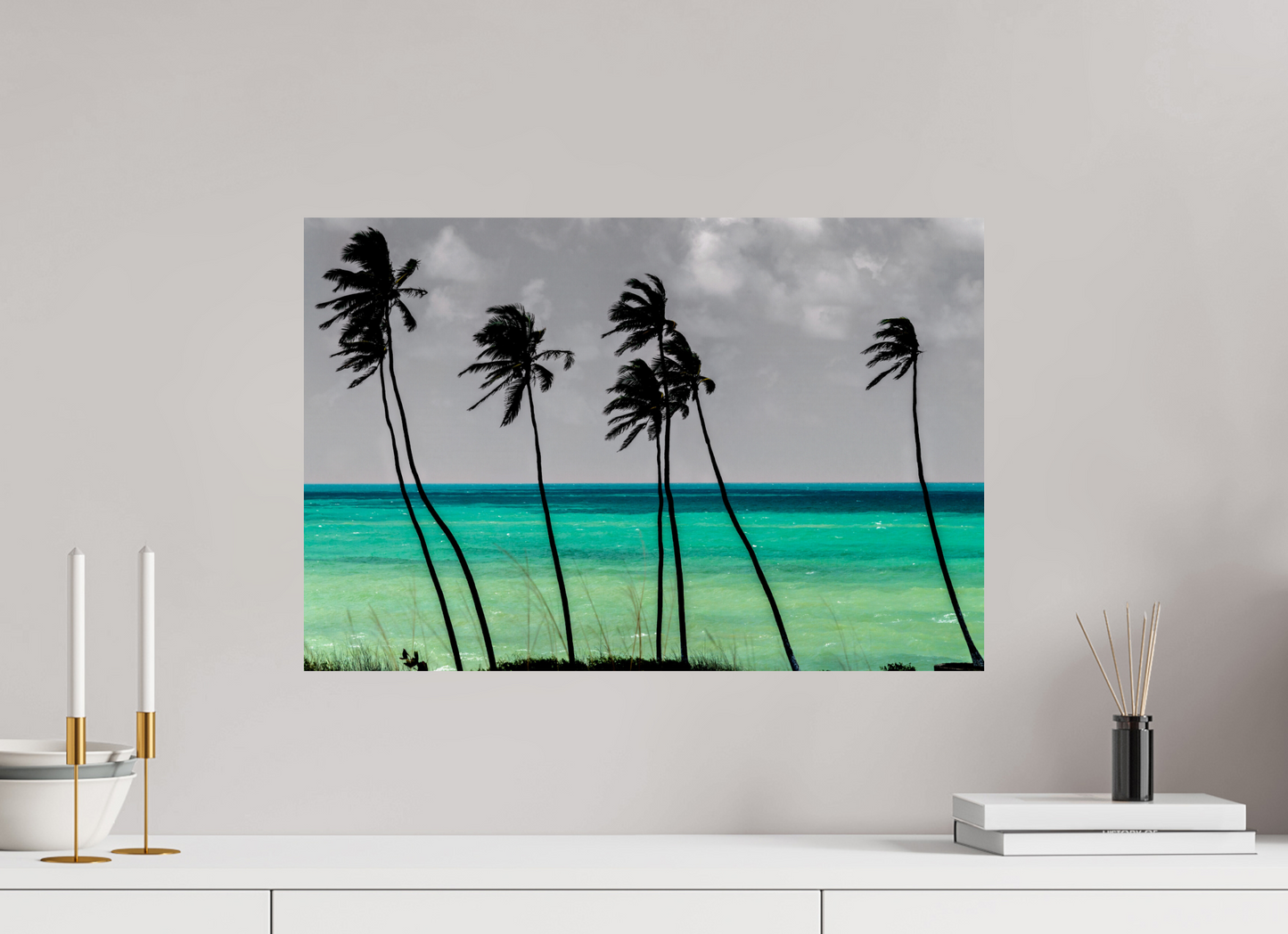 60 x 40 cm, Fine Art Print auf Alu-Dibond ohne Aufhang Farol de Mãe Luiza - Natal - RN