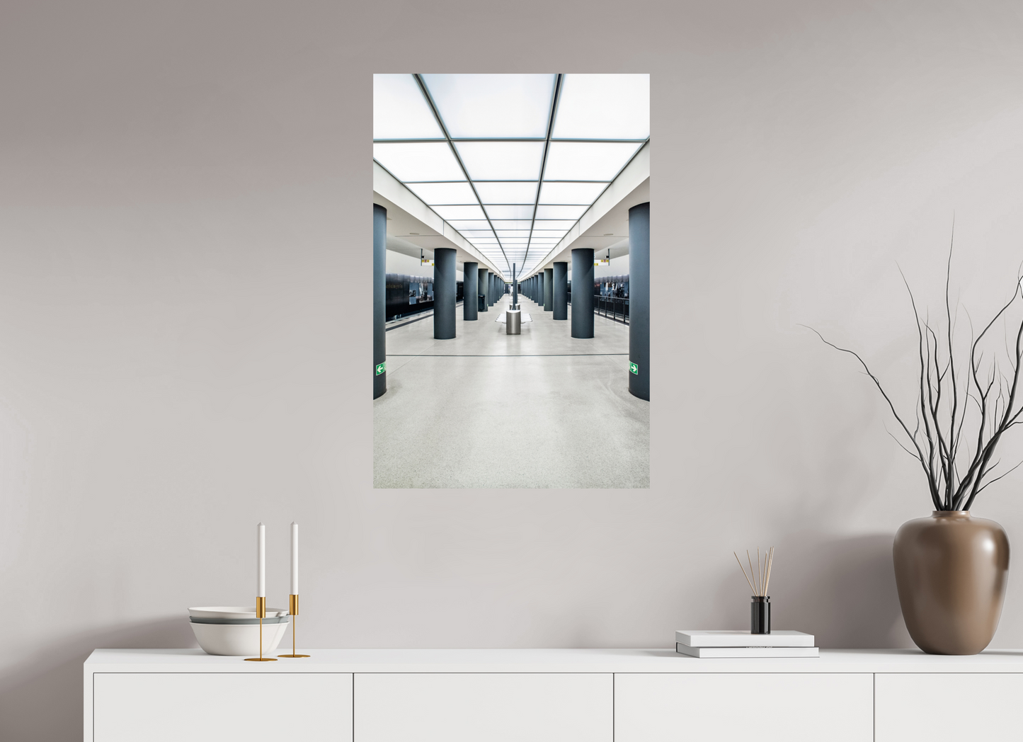 60 x 90 cm, Fine Art Print Metallic Edition Brandenburger-Tor #4 Berlin