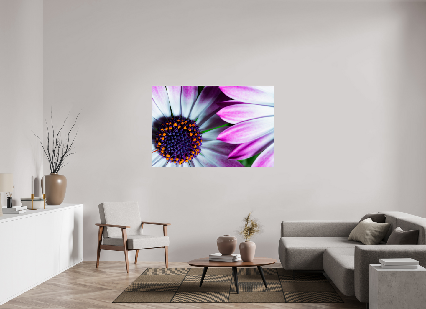 150 x 100 cm, Glänzender Foto-Abzug Acrylglas Kapmargerite_06