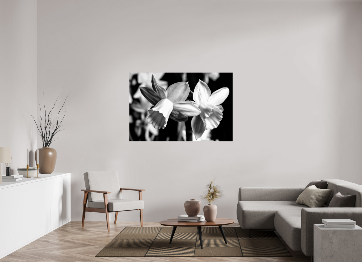 150 x 100 cm, ChromaLuxe HD Metal Print Narzisse_01