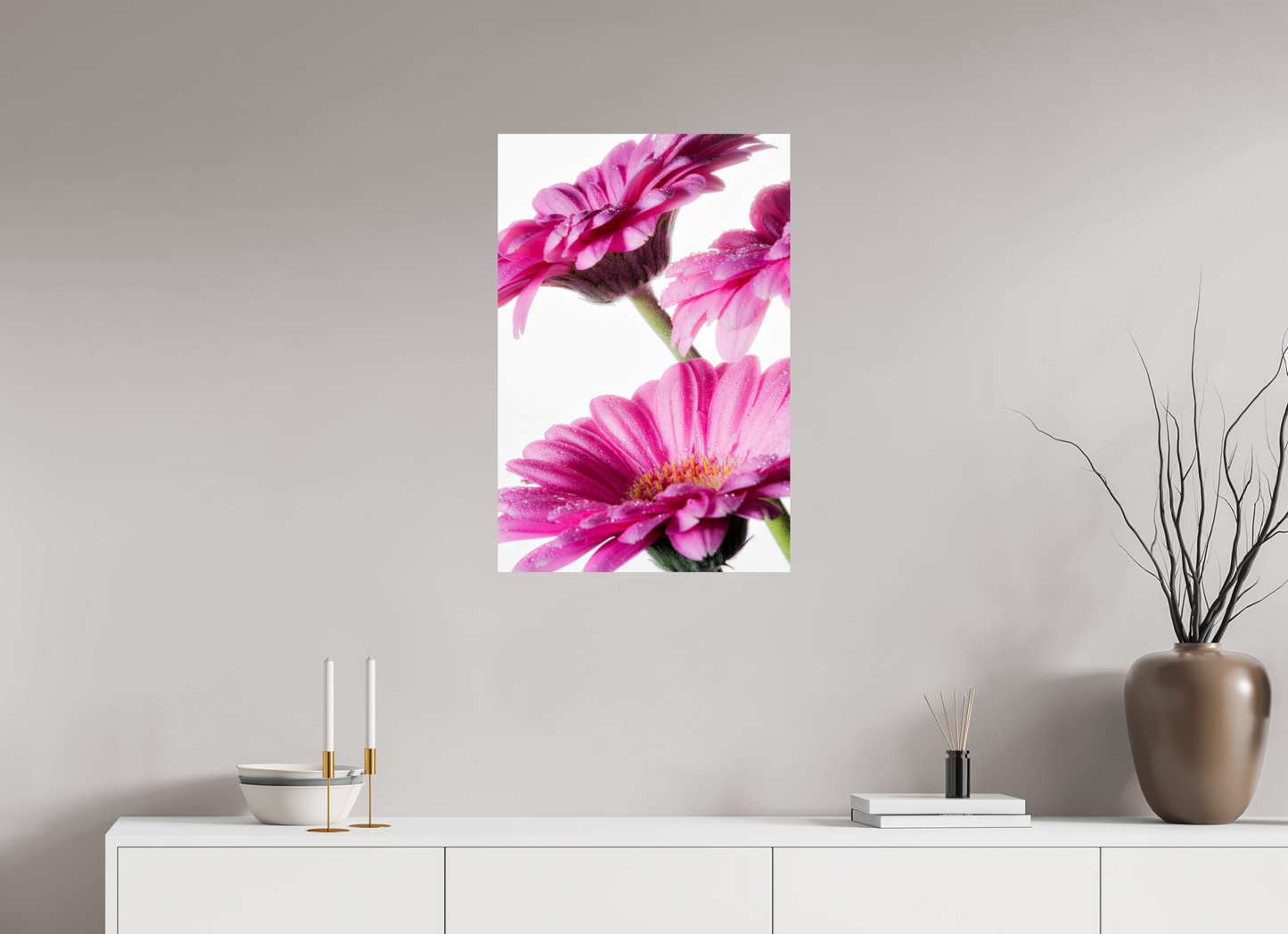50 x 75 cm, Fine Art Print Baryta auf Alu-Dibond Gerbera_07