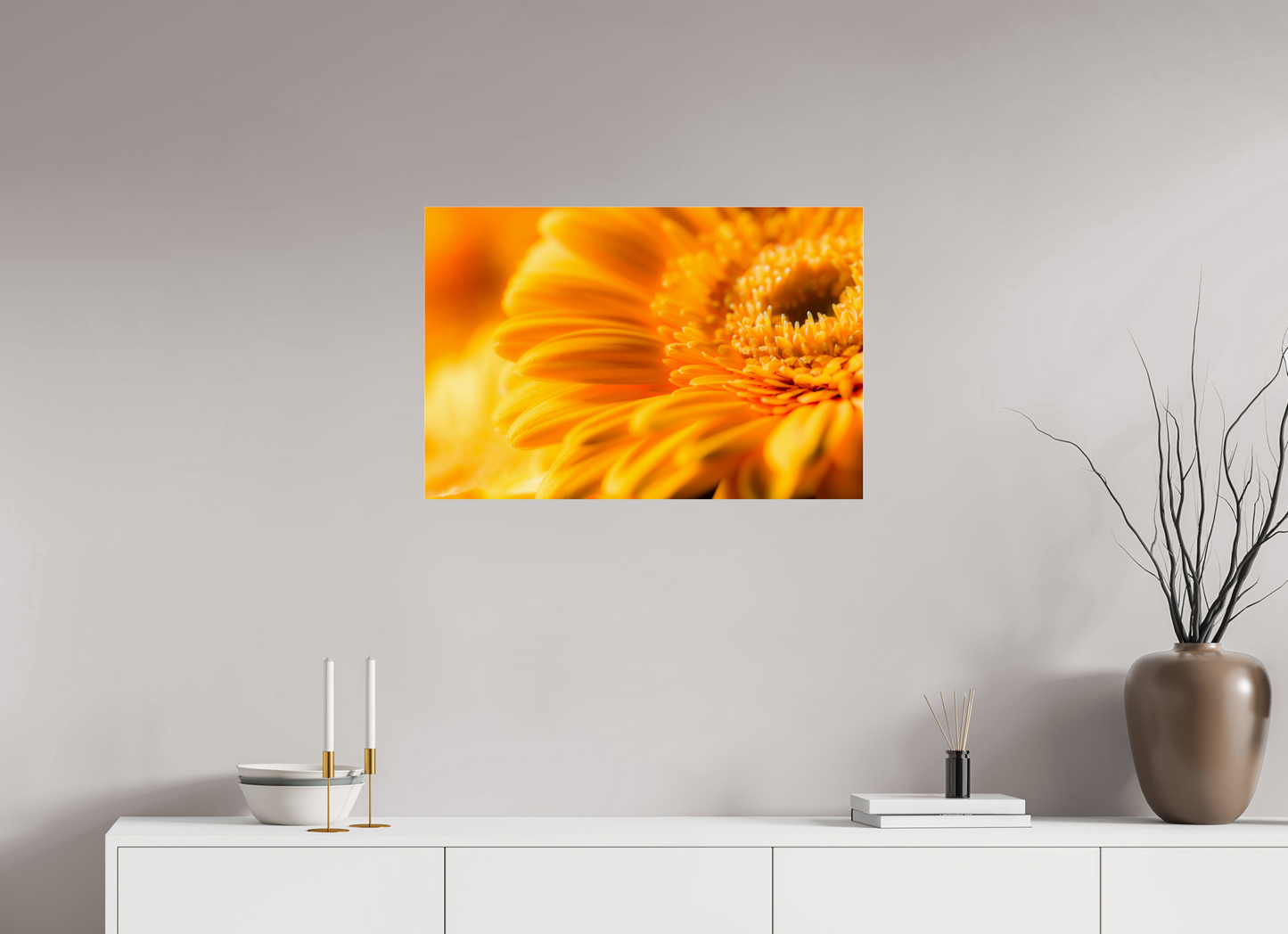 75 x 50 cm, Glänzender Foto-Abzug Acrylglas Gerbera_09