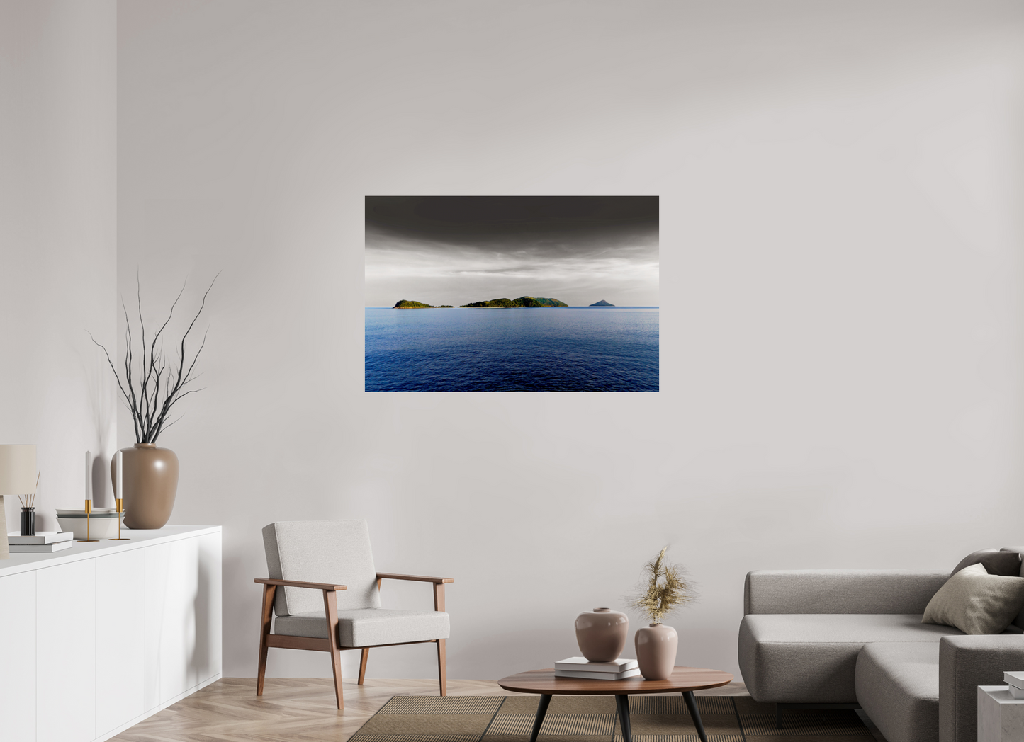 120 x 80 cm, Fine Art Print auf Alu-Dibond ohne Aufhang As Ilhas - São Sebastião - SP