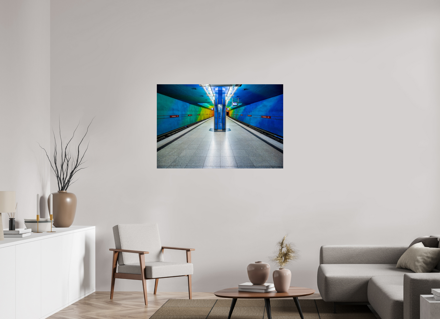 120 x 80 cm, Fine Art Print Metallic Edition Candidplatz #4 München