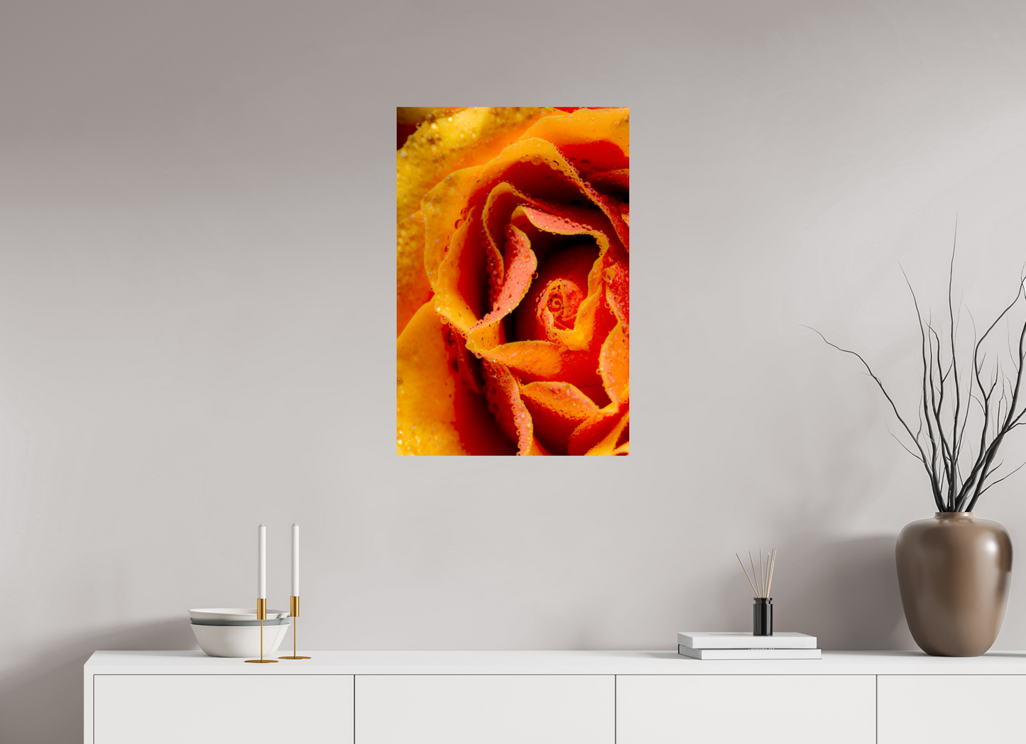 50 x 75 cm, ChromaLuxe HD Metal Print Rose_05