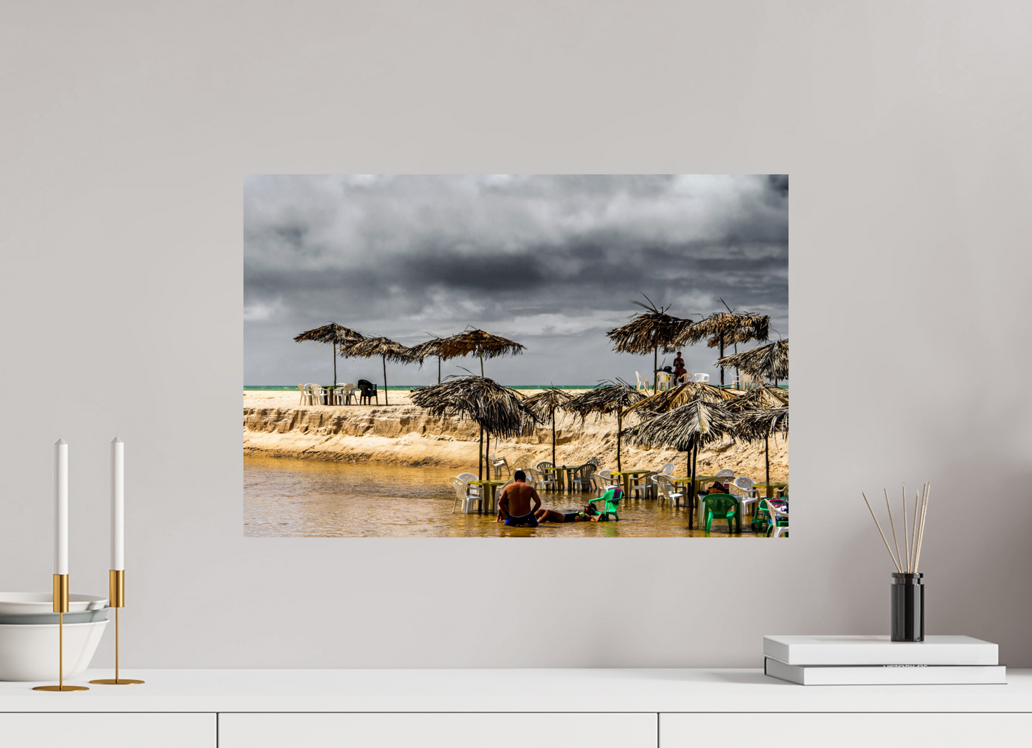 60 x 40 cm, Fine Art Print auf Alu-Dibond ohne Aufhang Praia Bela - Pitimbu - PB #2