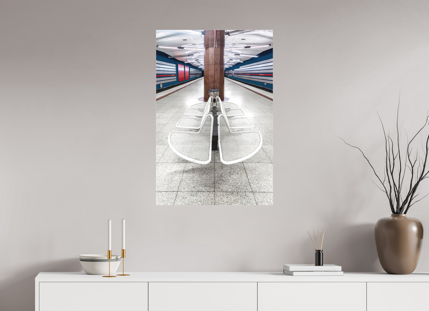 60 x 90 cm, Fine Art Acrylglas Matt Milbertshofen #3 München