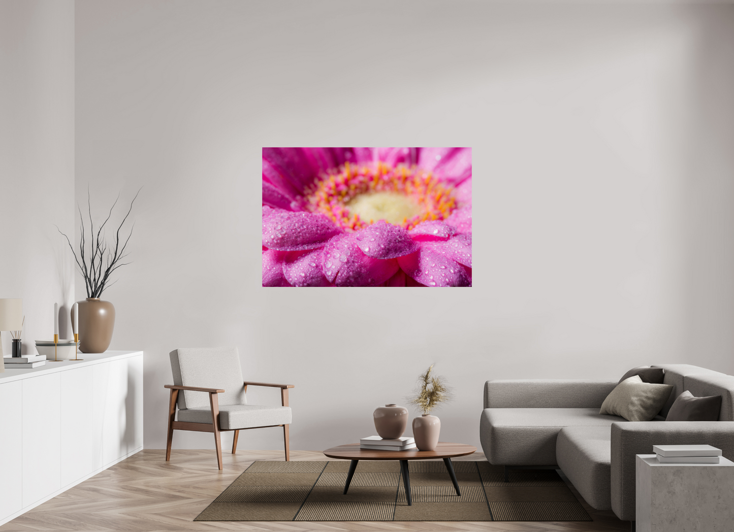 150 x 100 cm, Fine Art Print Baryta auf Alu-Dibond Gerbera_03