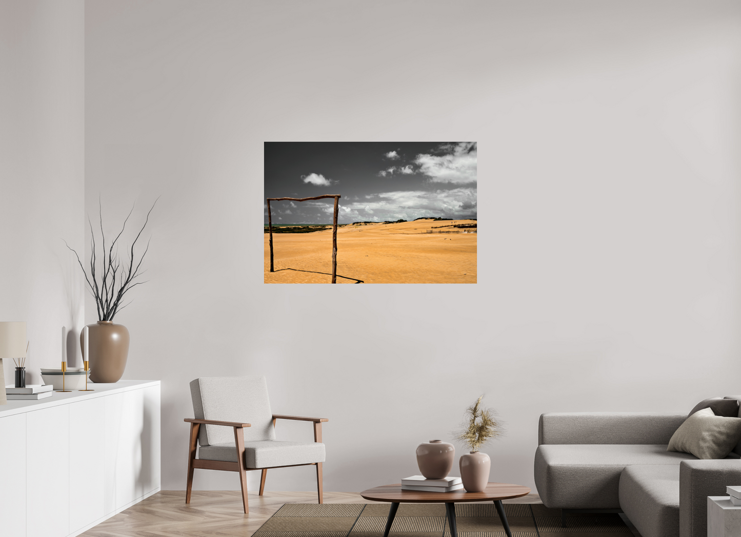 120 x 80 cm, Fine Art Print auf Alu-Dibond ohne Aufhang Praia de Itaúnas - Itaúnas - ES
